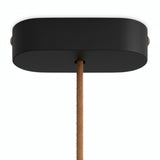 Ovaler Baldachin aus Holz, 120 × 51 mm — Schwarz