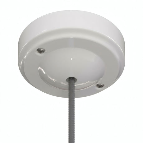 Minimalistischer Baldachin aus Porzellan, Ø 100 mm — Weiß