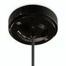 Minimalistischer Baldachin aus Porzellan, Ø 100 mm — Schwarz