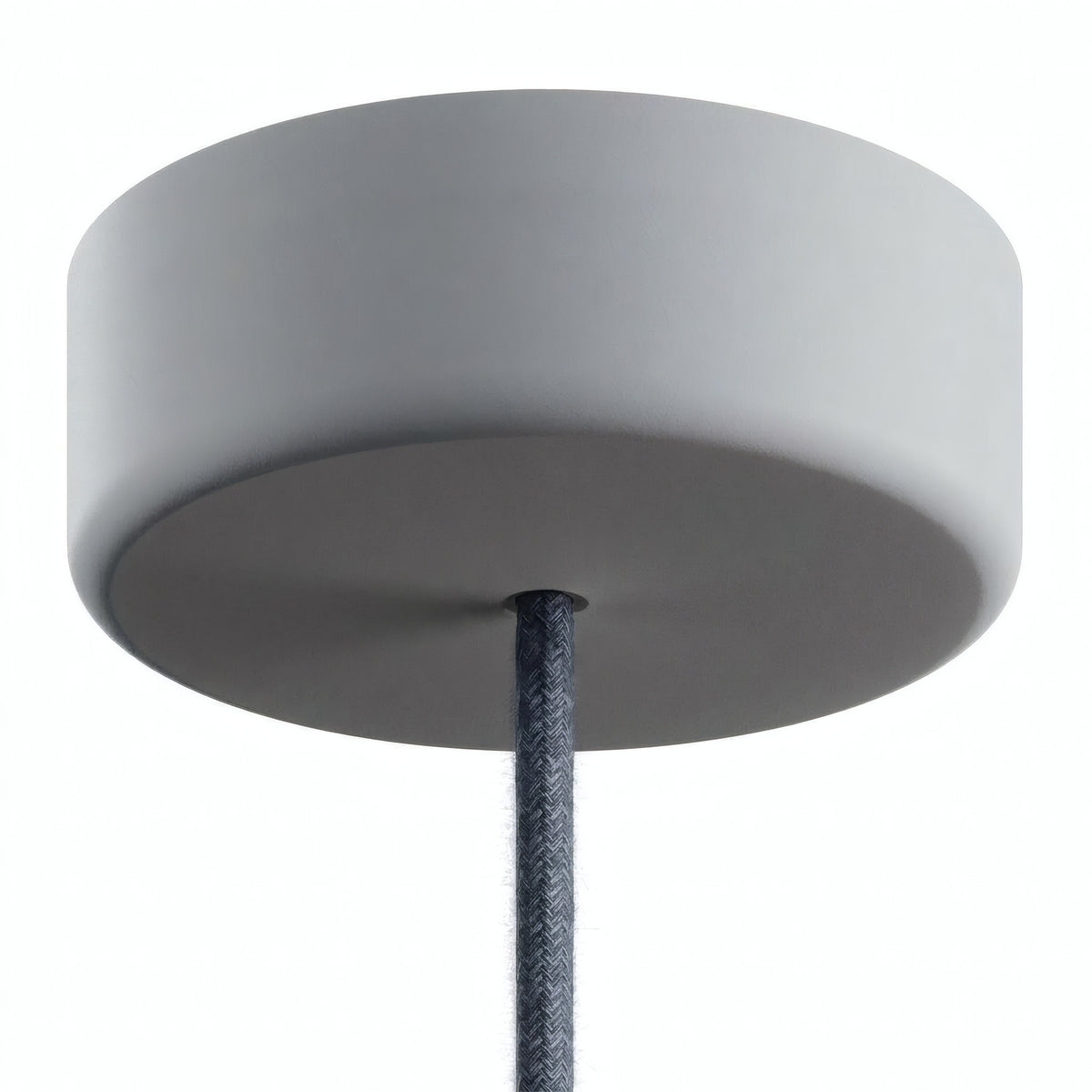 Baldachin aus Silikon für außen IP65, Ø 125 mm — Gletschergrau
