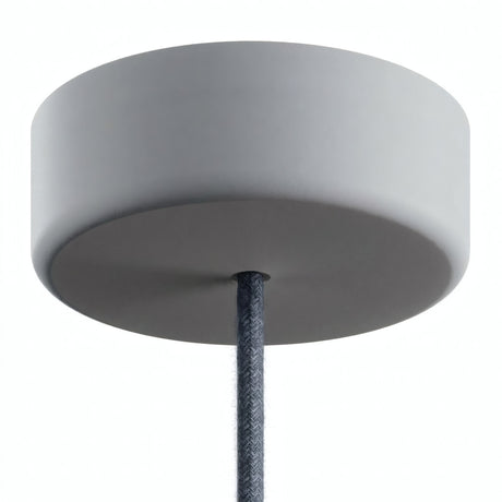 Baldachin aus Silikon für außen IP65, Ø 125 mm — Gletschergrau