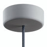Baldachin aus Silikon für außen IP65, Ø 125 mm — Gletschergrau