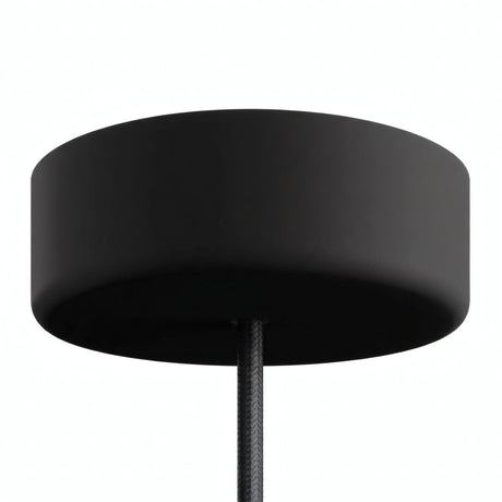 Baldachin aus Silikon für außen IP65, Ø 125 mm — Schwarz