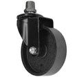 schwarze Industrie-Rolle mit Fitting aus Gusseisen 15x21mm