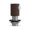 Zylindrische Metall-Zugentlastung M10x1, Mutter und Scheibe — Rost