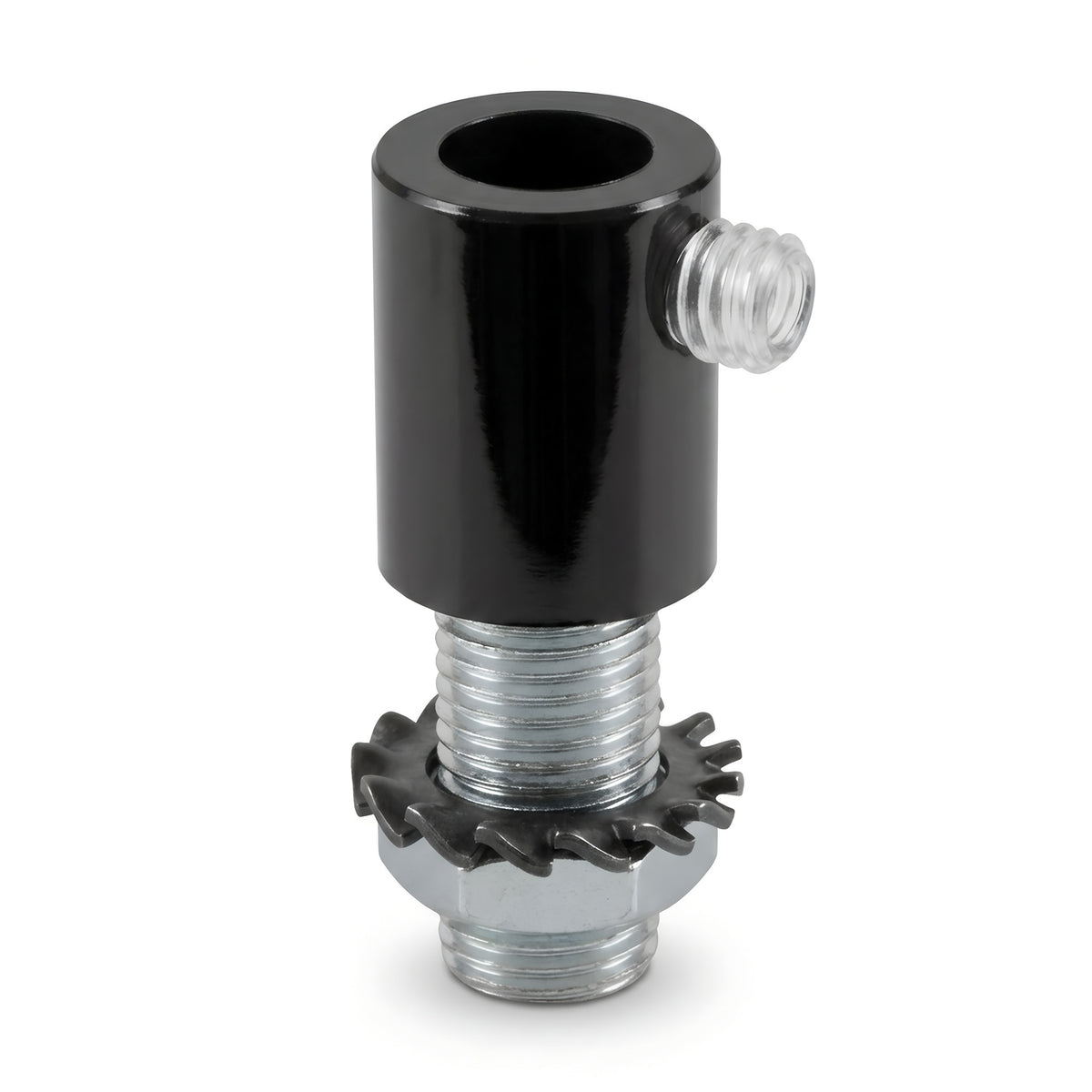 Zylindrische Metall-Zugentlastung M10x1, Mutter und Scheibe