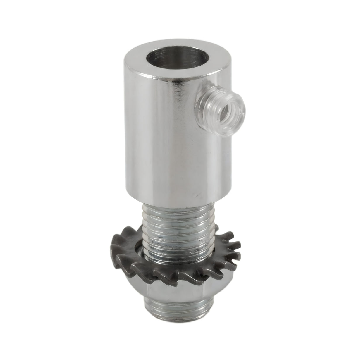 Zylindrische Metall-Zugentlastung M10x1, Mutter und Scheibe