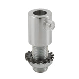 Zylindrische Metall-Zugentlastung M10x1, Mutter und Scheibe