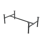 Couchtisch-Gestell aus Gusseisen, H-Form, 101 × 55 cm, Höhe 32 cm, Dreiviertelansicht