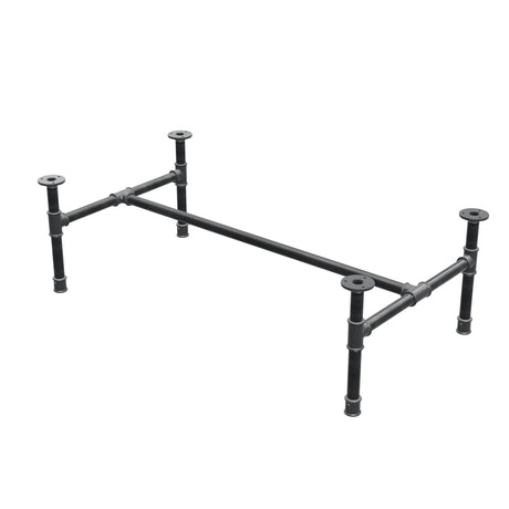 Couchtisch-Gestell aus Gusseisen, H-Form, 101 × 55 cm, Höhe 32 cm, Dreiviertelansicht
