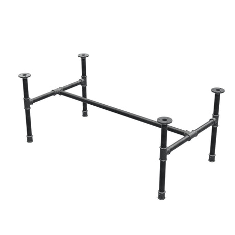 Couchtisch-Gestell aus Gusseisen, H-Form, 101 × 55 cm, Höhe 42 cm, Dreiviertelansicht
