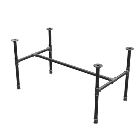Couchtisch-Gestell aus Gusseisen, H-Form, 101 × 55 cm, Höhe 52 cm, Dreiviertelansicht