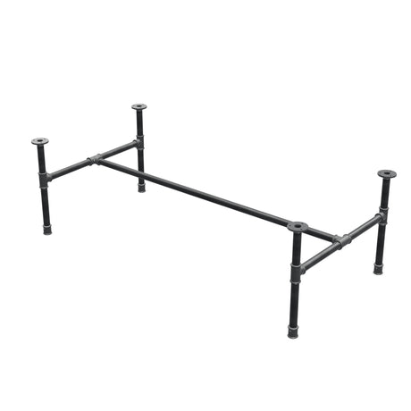 Couchtisch-Gestell aus Gusseisen, H-Form, 131 × 65 cm, Höhe 42 cm, Dreiviertelansicht