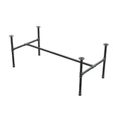 Couchtisch-Gestell aus Gusseisen, H-Form, 131 × 65 cm, Höhe 52 cm, Dreiviertelansicht