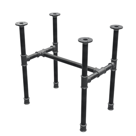 Couchtisch-Gestell aus Gusseisen, H-Form, 51 × 35 cm, Höhe 52 cm, Dreiviertelansicht