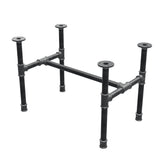 Couchtisch-Gestell aus Gusseisen, H-Form, 61 × 39 cm, Höhe 42 cm, Dreiviertelansicht