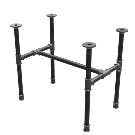 Couchtisch-Gestell aus Gusseisen, H-Form, 61 × 39 cm, Höhe 52 cm, Dreiviertelansicht