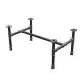 Couchtisch-Gestell aus Gusseisen, H-Form, 71 × 45 cm, Höhe 32 cm, Dreiviertelansicht