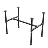 Couchtisch-Gestell aus Gusseisen, H-Form, 71 × 45 cm, Höhe 52 cm, Dreiviertelansicht