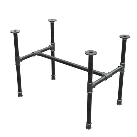 Couchtisch-Gestell aus Gusseisen, H-Form, 71 × 45 cm, Höhe 52 cm, Dreiviertelansicht