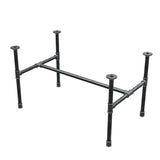 Couchtisch-Gestell aus Gusseisen, H-Form, 91 × 55 cm, Höhe 52 cm, Dreiviertelansicht
