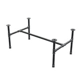 Couchtisch-Gestell aus Gusseisen, H-Form, 96 × 55 cm, Höhe 42 cm, Dreiviertelansicht