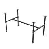 Couchtisch-Gestell aus Gusseisen, H-Form, 96 × 55 cm, Höhe 52 cm, Dreiviertelansicht