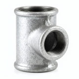 Té réduit 90° F/F/F fonte galvanisée - photo produit fond blanc 6