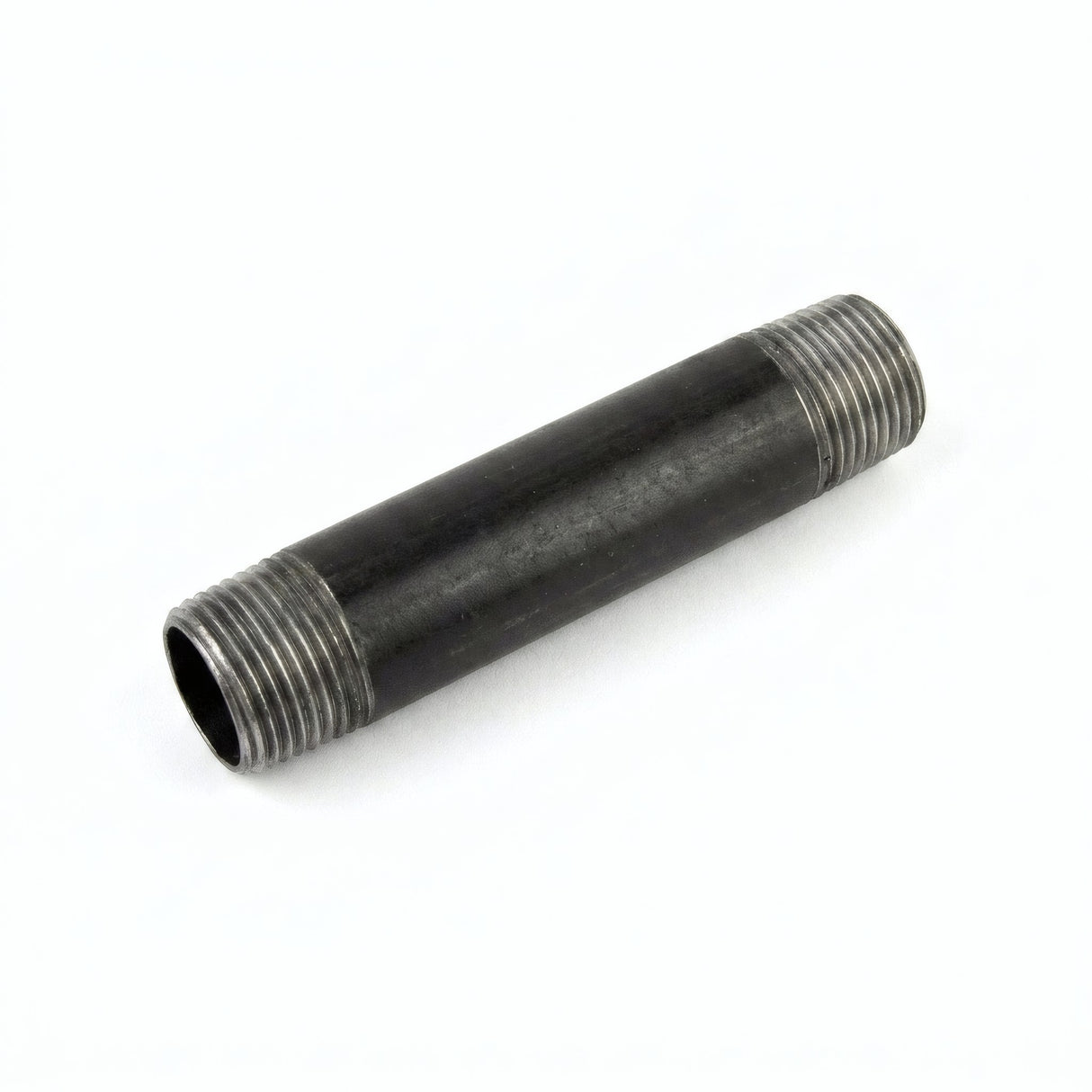 Tube 1/2'' - 15x21mm acier noir - fileté - photo produit fond blanc 2