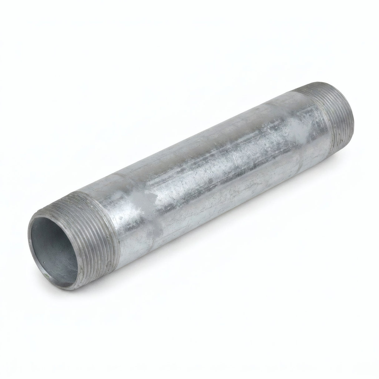 Tube 2" - 50x60mm acier galvanisé - fileté - photo produit fond blanc 2