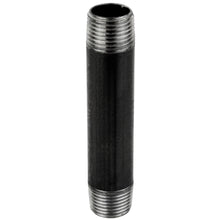 tube de plomberie noir en acier fileté 1/2''