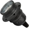 Schwarze Metall-Fassung E27 mit Ring für Lampenschirm