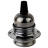 Schwarze Metallfassung E27 für Lampe
