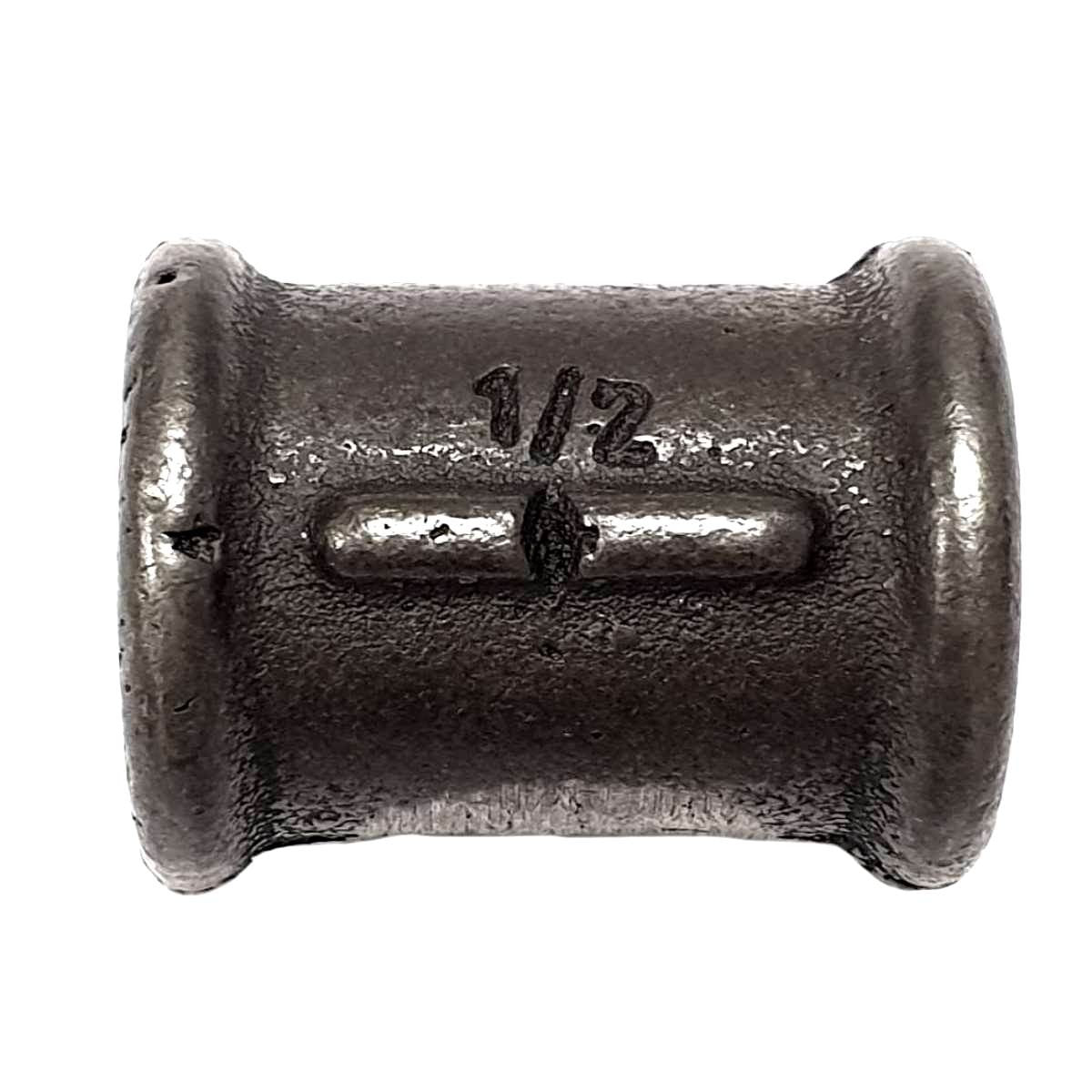 Muffe Rechts/Links FF Gusseisen schwarz Gewinde 1/2" Ø21 auf Gewinden