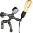 Wandleuchte aus Sanitärfittings